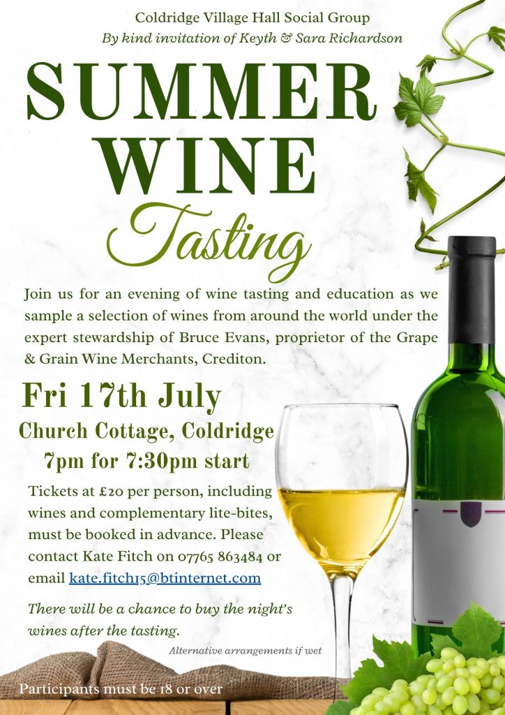 Wine Tasting at Church Cottage